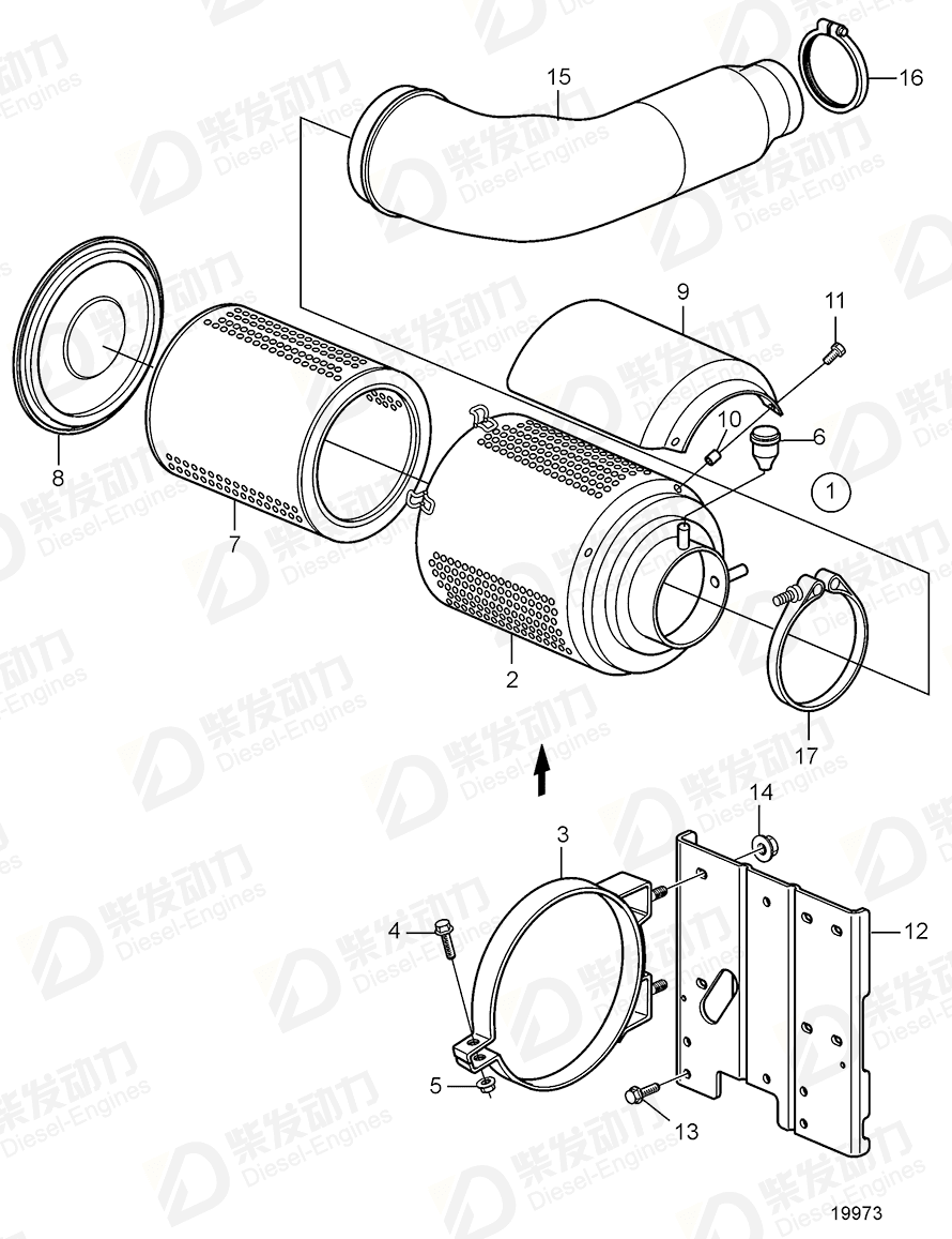 VOLVO Bracket 21350951 Drawing